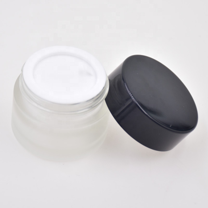 wholesale 5g 10g 20g 30g 50g frosted round screw top body lotion containers eye cream skin care cream jar cosmetic glass jar
