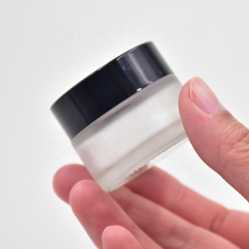 wholesale 5g 10g 20g 30g 50g frosted round screw top body lotion containers eye cream skin care cream jar cosmetic glass jar