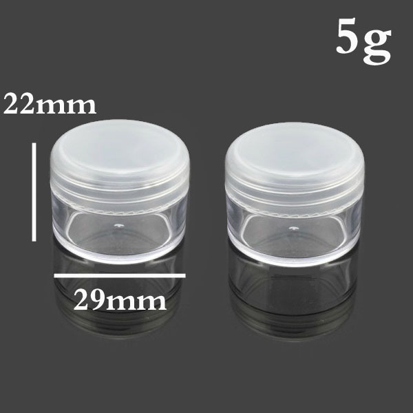 wholesale 5g mini PP cream jar, Wholesale plastic clear sample jar for sale,buy empty plastic 5 g cosmetic container