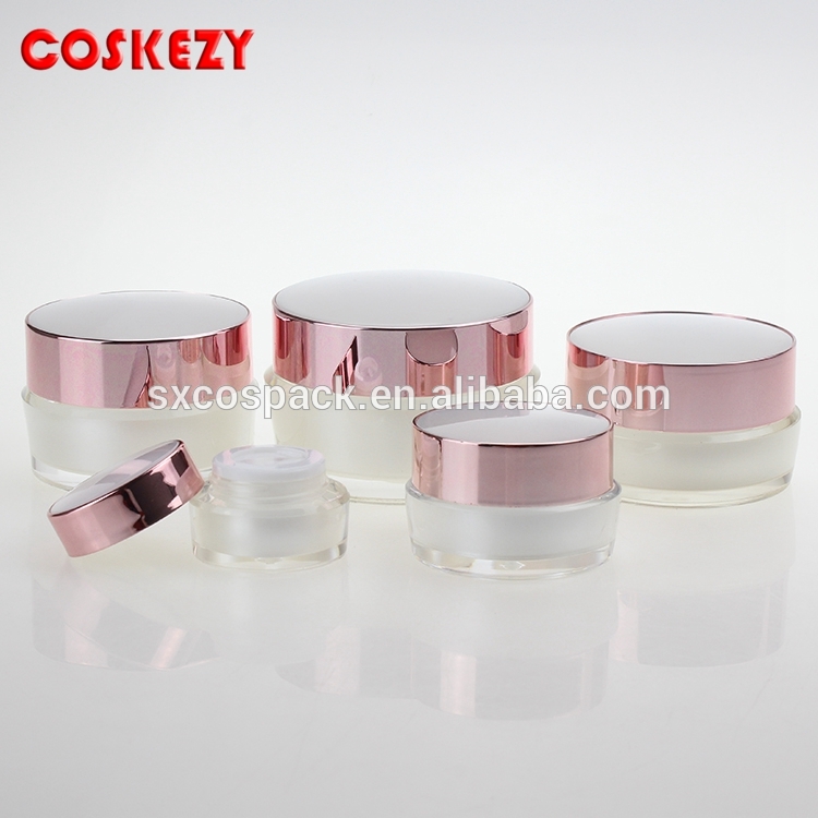 wholesale 5g small acrylic cream jar 5g cosmetic packaging, eye cream or body cream