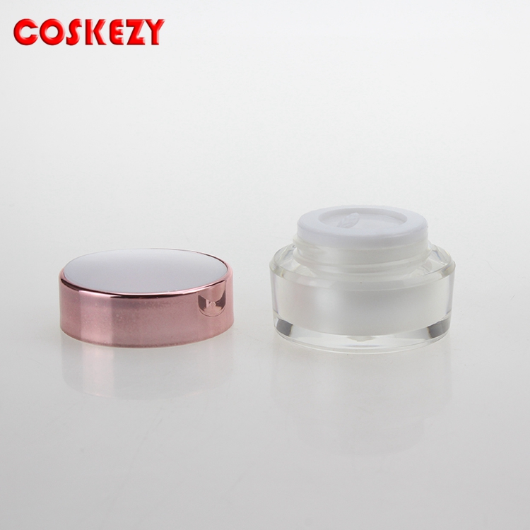wholesale 5g small acrylic cream jar 5g cosmetic packaging, eye cream or body cream