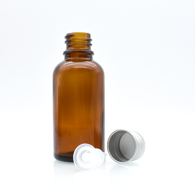 wholesale 5ml 10ml 15ml 20ml 30 ml 50 ml 100 ml clear green blue amber glass dropper bottle with aluminum caps for essential oil