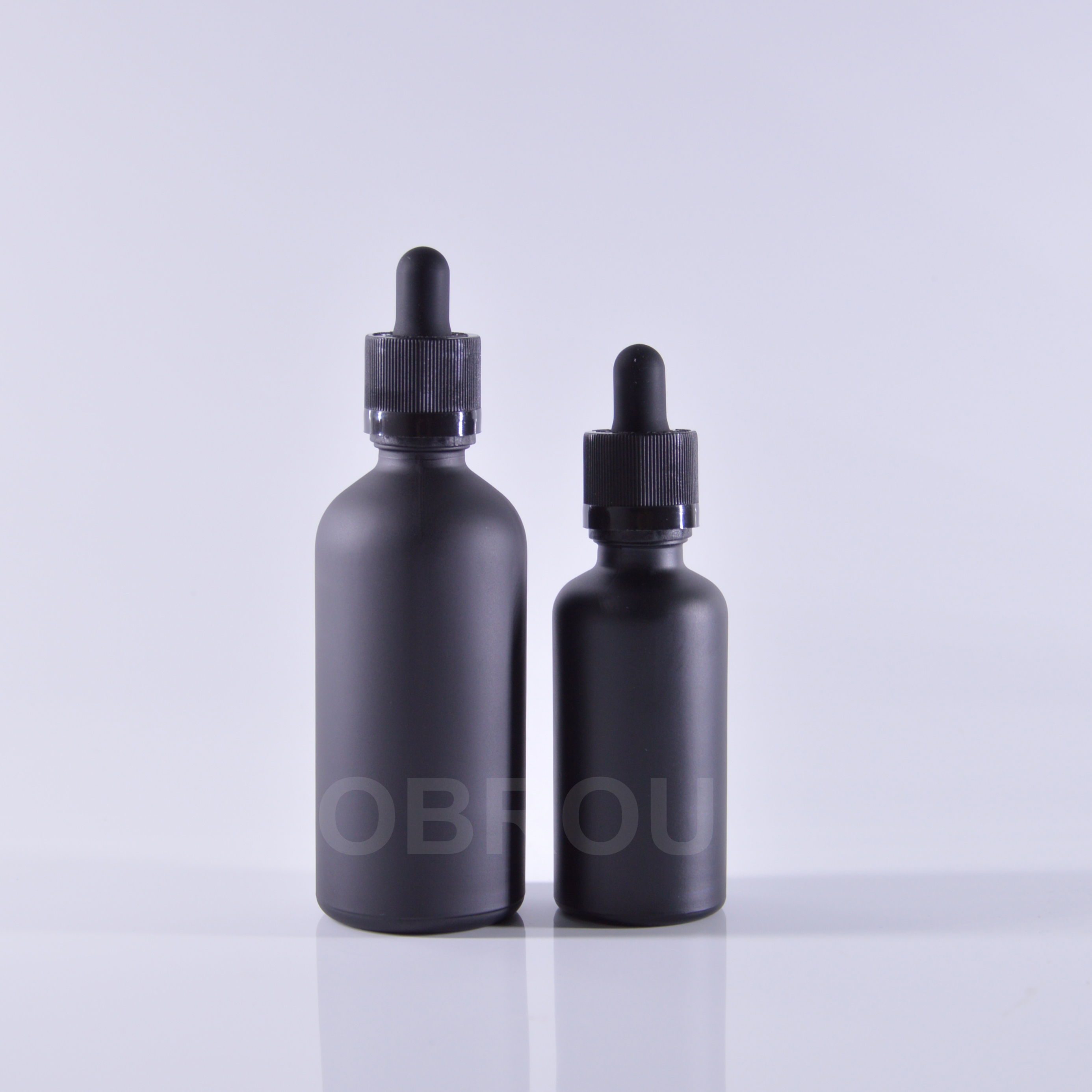 wholesale 5ml 10ml 15ml 20ml 30ml 50ml 60ml 100ml 120ml matte black dropper e liquid bottles essential oil glass dropper bottle