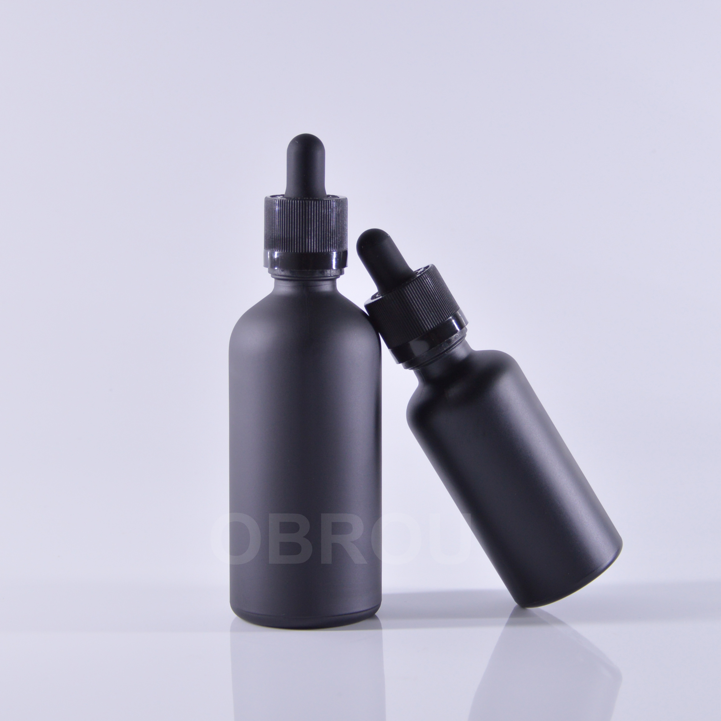 wholesale 5ml 10ml 15ml 20ml 30ml 50ml 60ml 100ml 120ml matte black dropper e liquid bottles essential oil glass dropper bottle