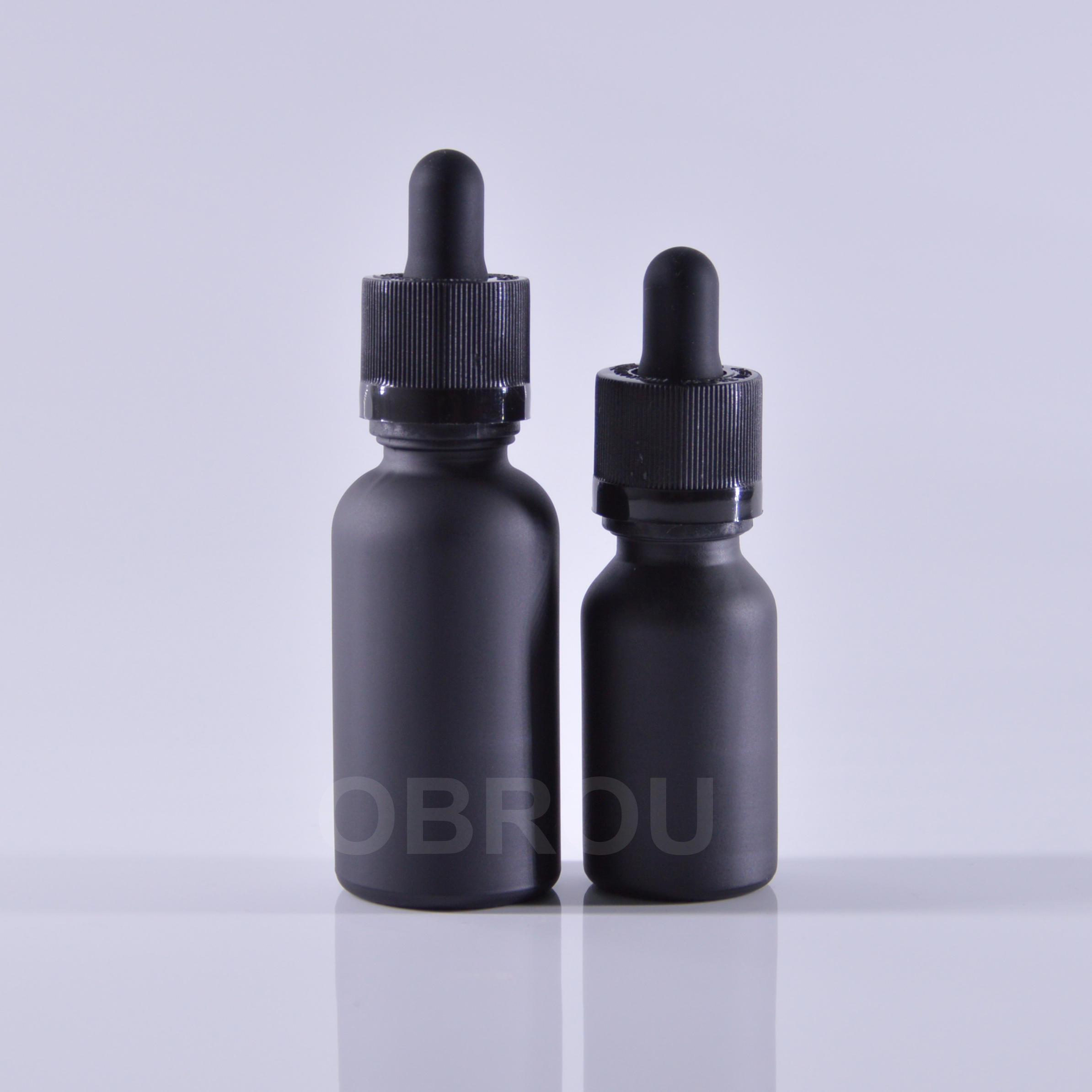 wholesale 5ml 10ml 15ml 20ml 30ml 50ml 60ml 100ml 120ml matte black dropper e liquid bottles essential oil glass dropper bottle
