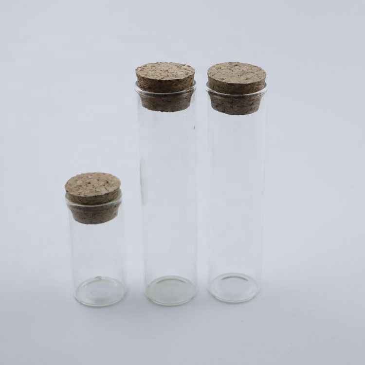 wholesale 5ml 10ml 15ml 50ml 100ml glass vial bottle small glass vial with bamboo cap