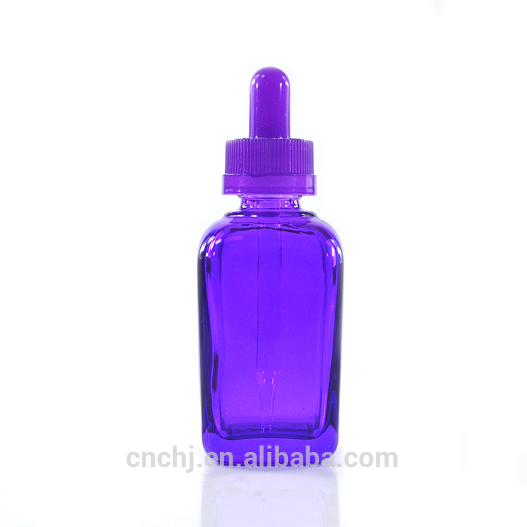 wholesale 60ml 30ml frosted matte square white glass dropper bottle for essential oil