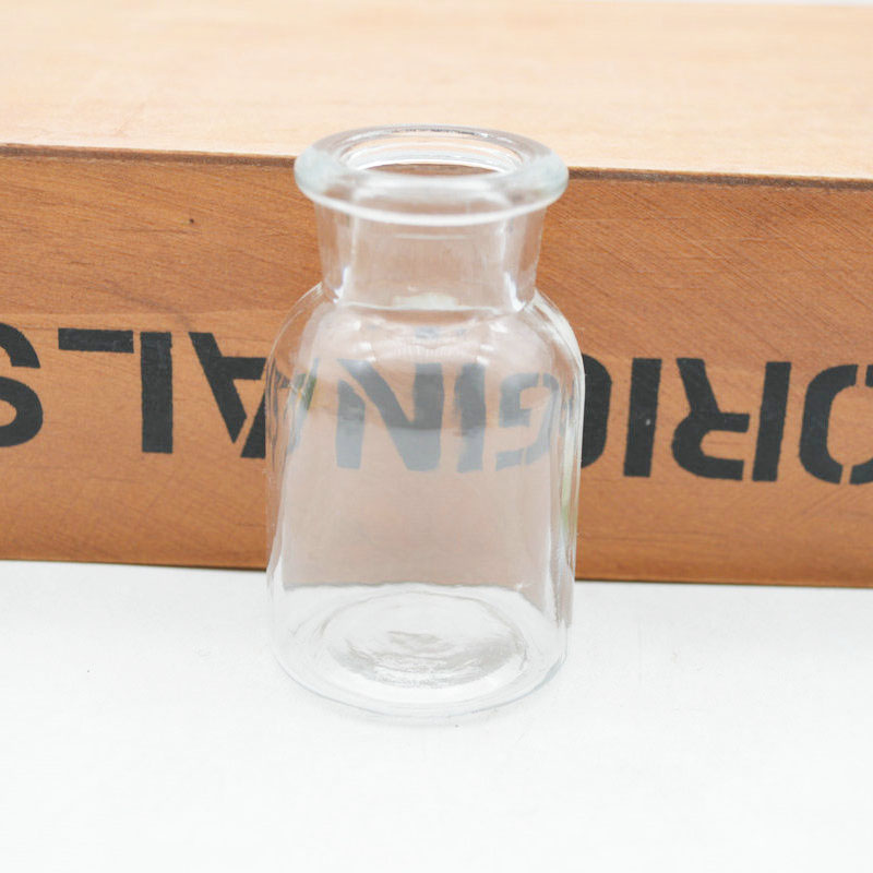 wholesale 60ml clear glass apothecary bottles with glass lid