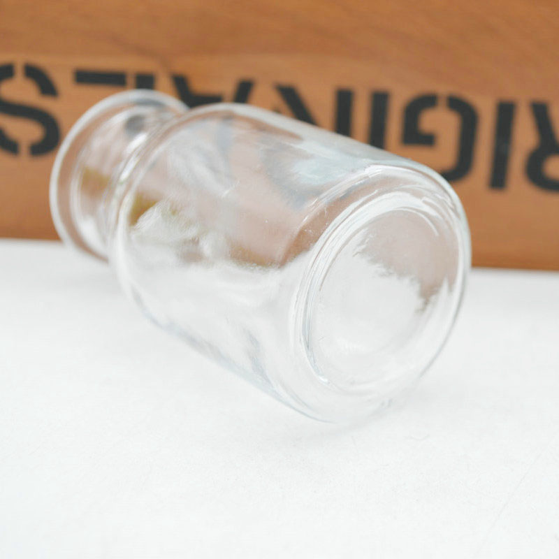 wholesale 60ml clear glass apothecary bottles with glass lid