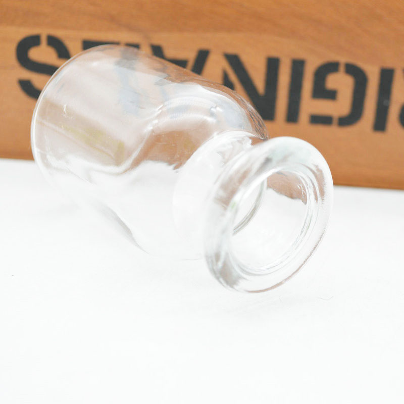 wholesale 60ml clear glass apothecary bottles with glass lid