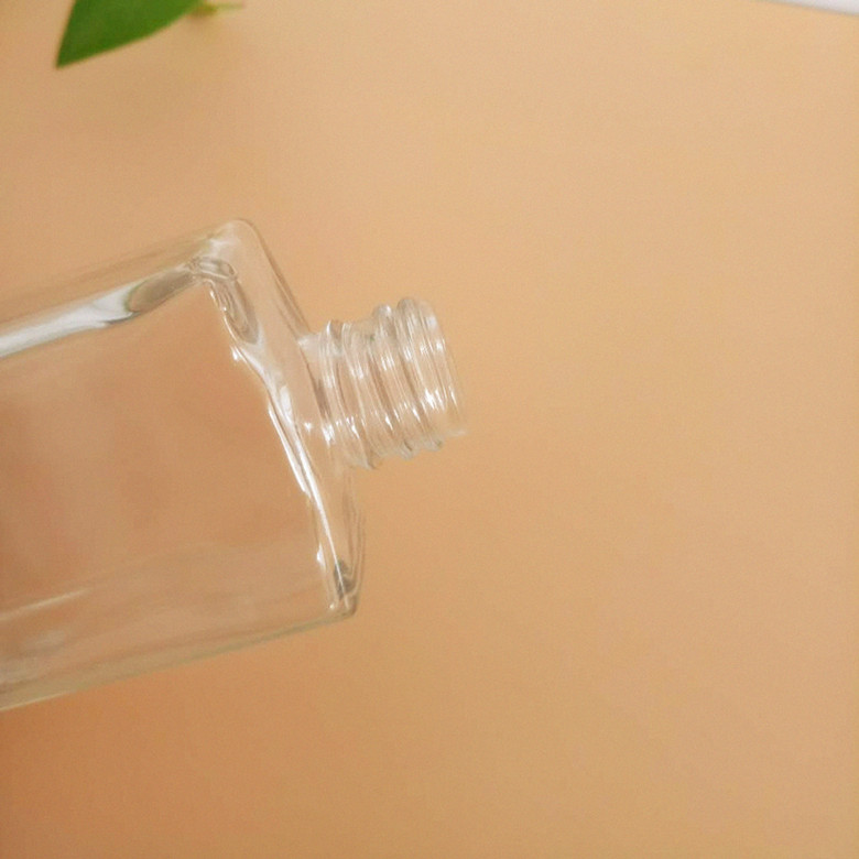 wholesale 8ml 15ml 30ml 50ml 70ml 100ml clear flat square glass perfume bottle with sprayer or dropper