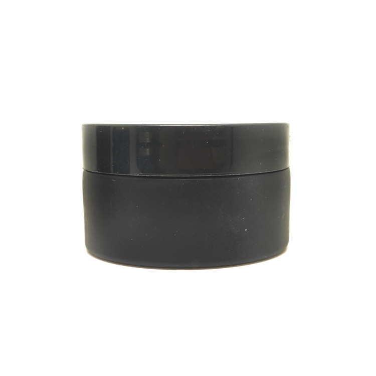 wholesale 8oz matte black pet cosmetic toples plastik potjes plastic jars with lids