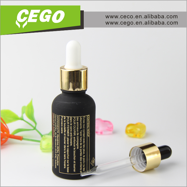 wholesale CECO e liquid packing supplier bottle pipette 30ml dropper glass bottle