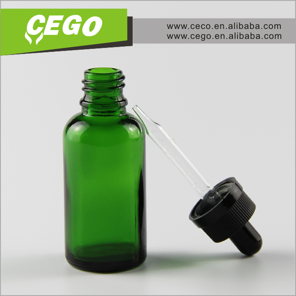 wholesale CECO e liquid packing supplier bottle pipette 30ml dropper glass bottle