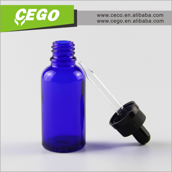 wholesale CECO e liquid packing supplier bottle pipette 30ml dropper glass bottle