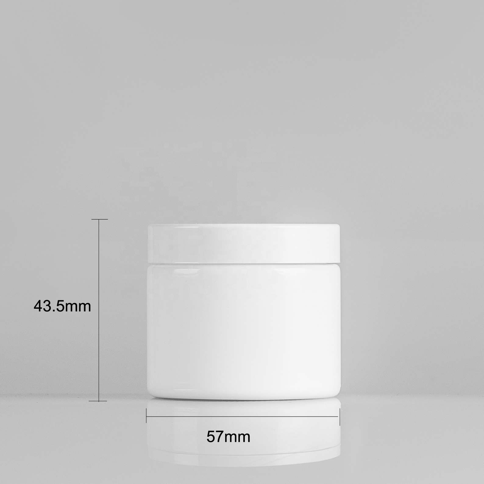 wholesale China factory 50g opal glass jar for skincare packaging