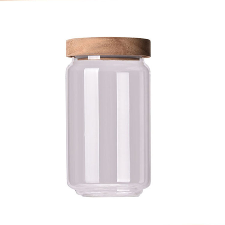 wholesale China glass storage jar food canister with lid