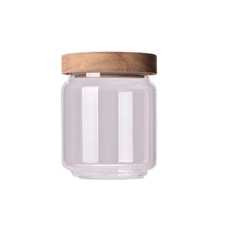 wholesale China glass storage jar food canister with lid