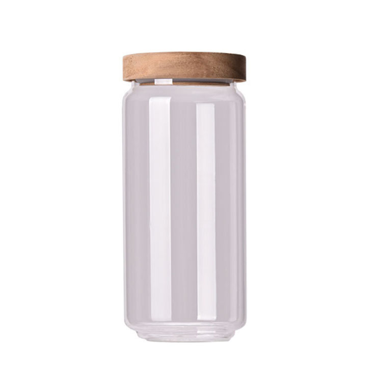 wholesale China glass storage jar food canister with lid