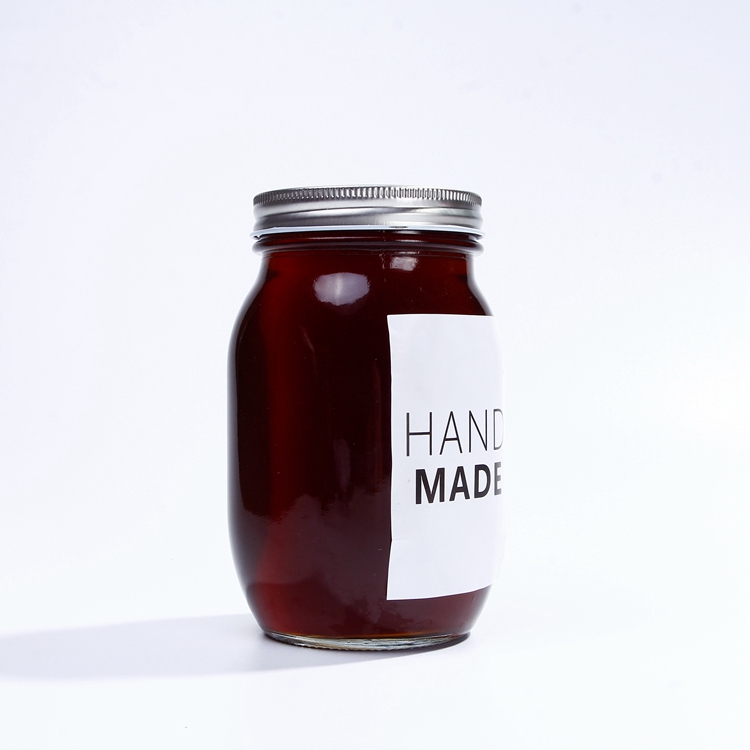 wholesale Clear 8oz 16oz 32oz Canning Mason Economy Glass Jars Regular Mouth With Alnuinum Lids