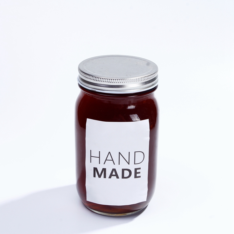 wholesale Clear 8oz 16oz 32oz Canning Mason Economy Glass Jars Regular Mouth With Alnuinum Lids