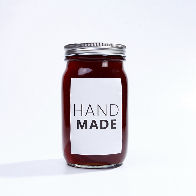 wholesale Clear 8oz 16oz 32oz Canning Mason Economy Glass Jars Regular Mouth With Alnuinum Lids