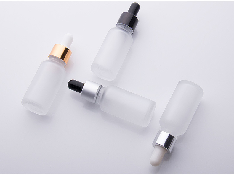 wholesale Color Essential Oil 30ml Frosted Glass Dropper Bottle