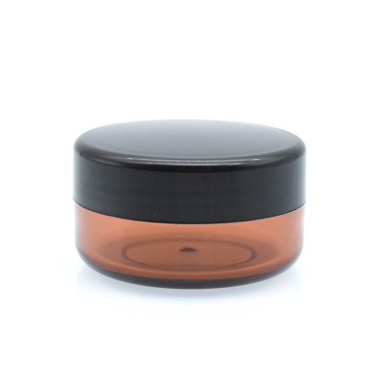wholesale Colourful 10g 10ml amber pet cosmetic ice cream plastic jar for eye cream luxury packaging