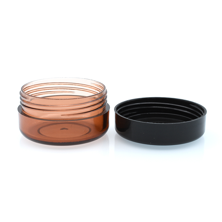 wholesale Colourful 10g 10ml amber pet cosmetic ice cream plastic jar for eye cream luxury packaging