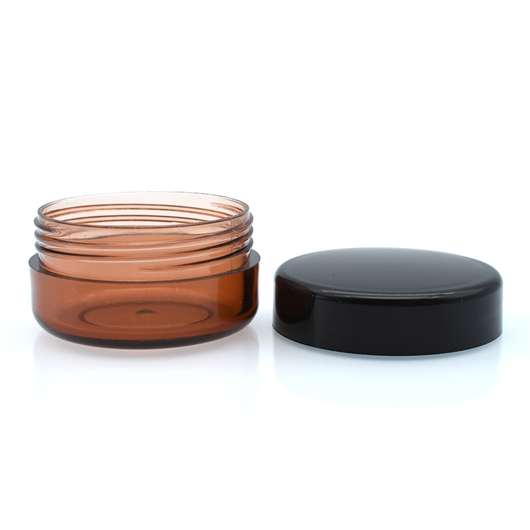 wholesale Colourful 10g 10ml amber pet cosmetic ice cream plastic jar for eye cream luxury packaging