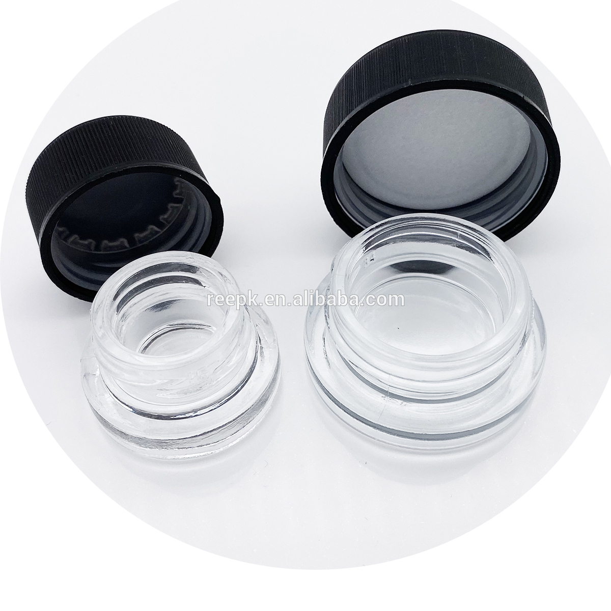 wholesale Concentrate container rosin dab bottle 9ml empty child proof glass jar with CR cap
