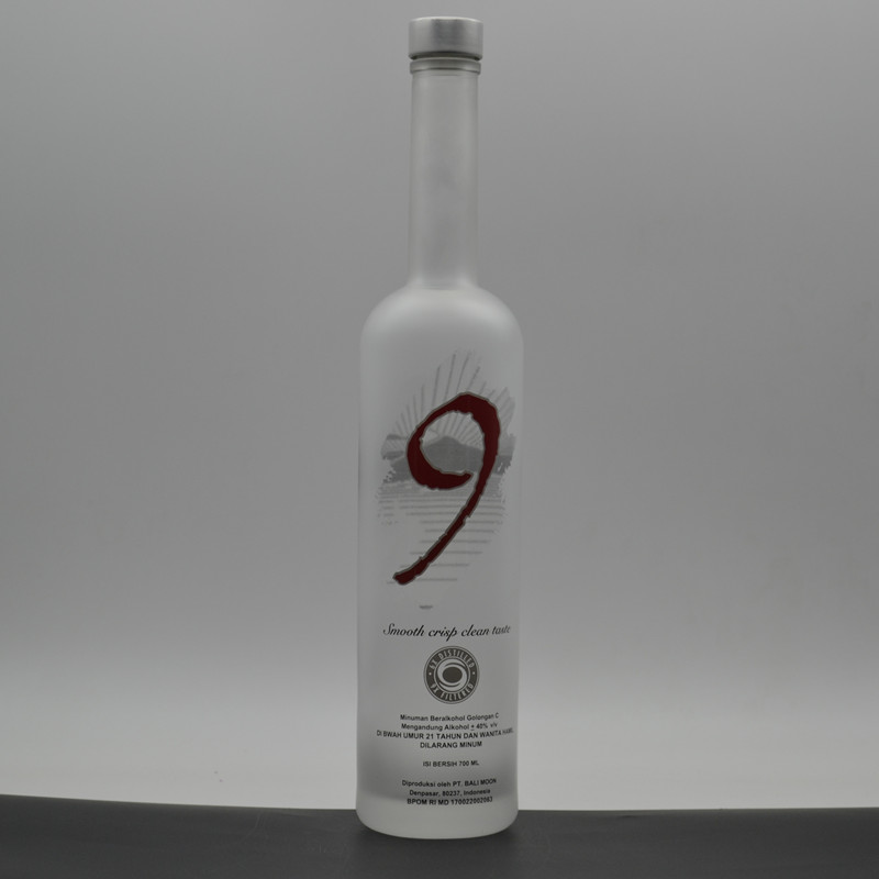 wholesale Custom 750ml vodka with private label Empty Glass Bottle