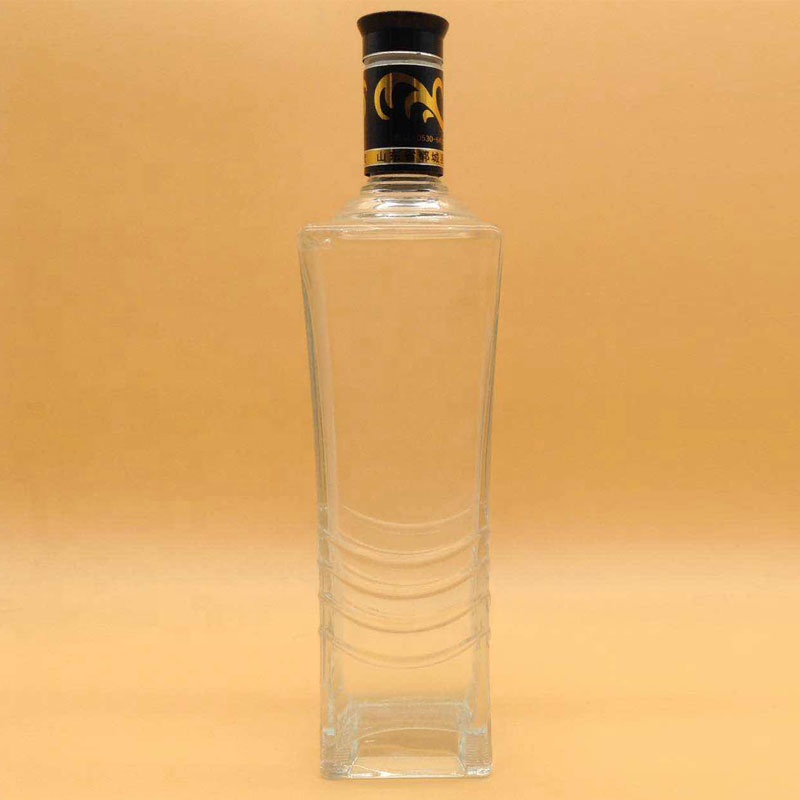 wholesale Custom 750ml vodka with private label Empty Glass Bottle