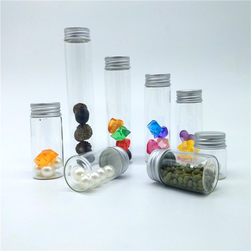 wholesale Custom Glass Bottle medical Test Tube With Aluminum Screw