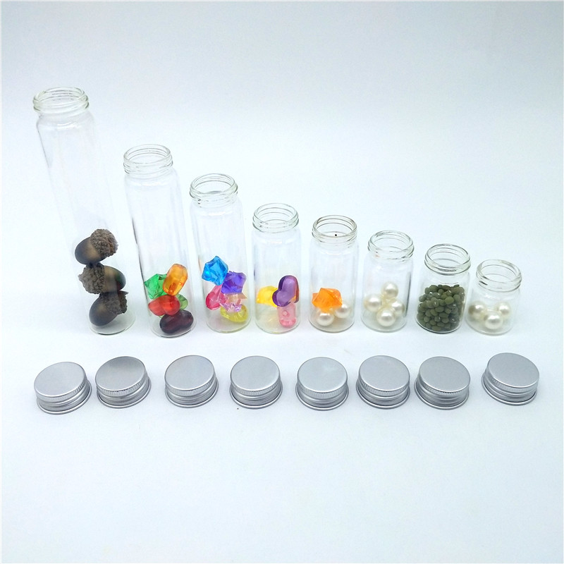 wholesale Custom Glass Bottle medical Test Tube With Aluminum Screw