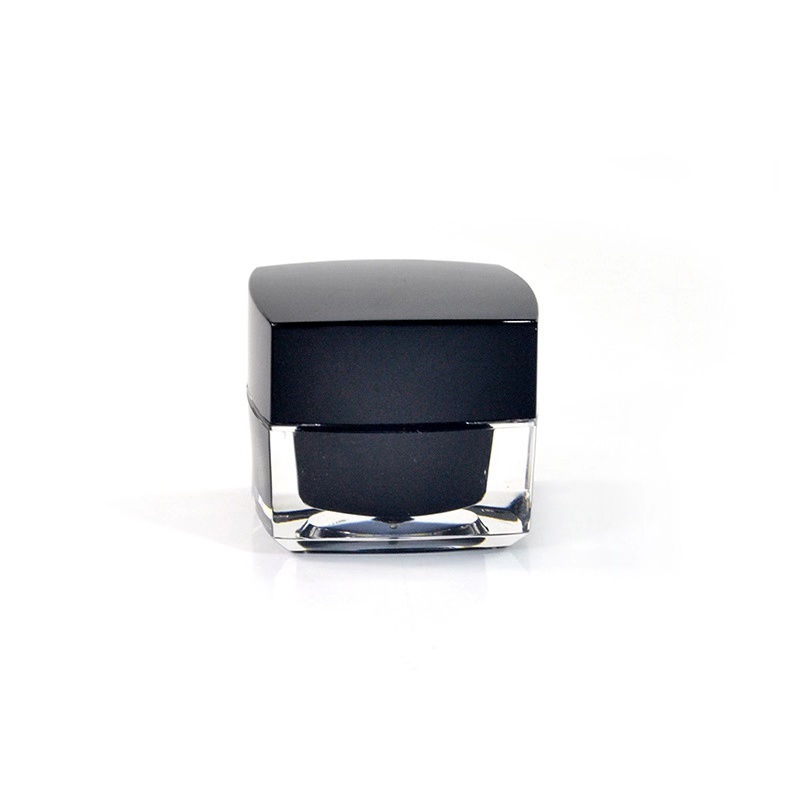 wholesale Facial Cream Containers doubel Wall Plastic Lip Scrub Jar 5g 10g 15g 30g 50g white black acrylic cosmetic jars