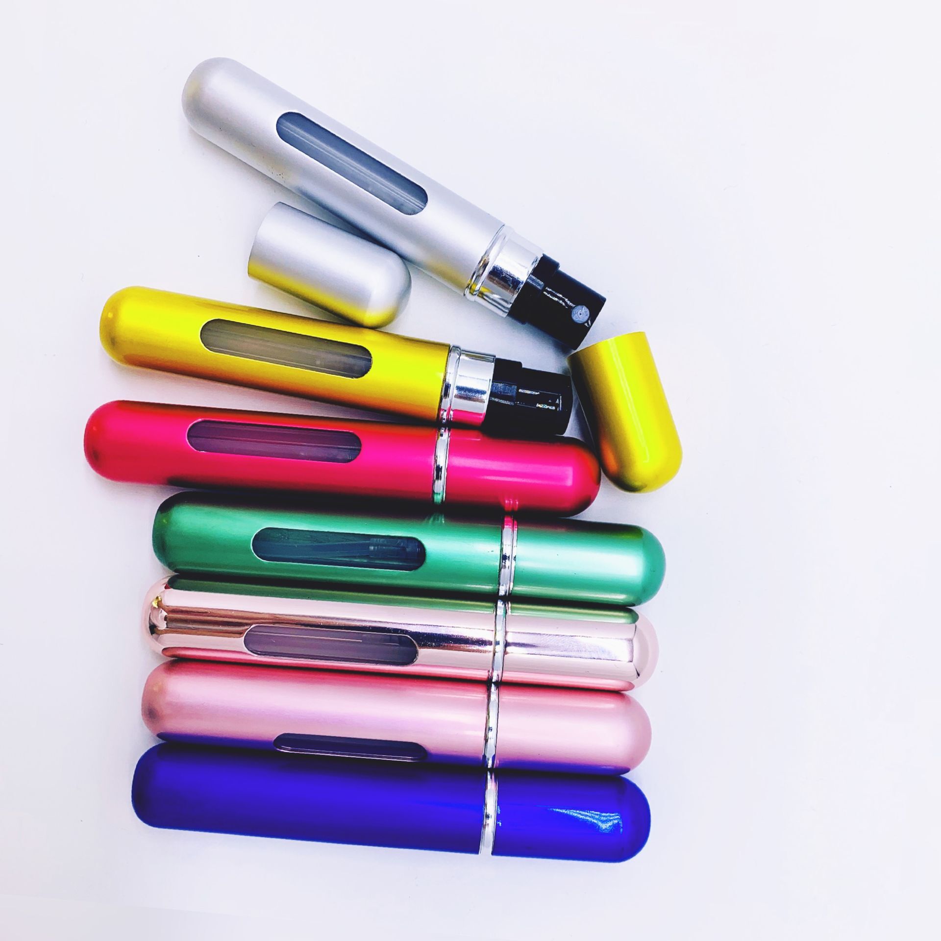 wholesale Free Sample Luxury 5ml 6ml 8ml refillable perfume spray bottle