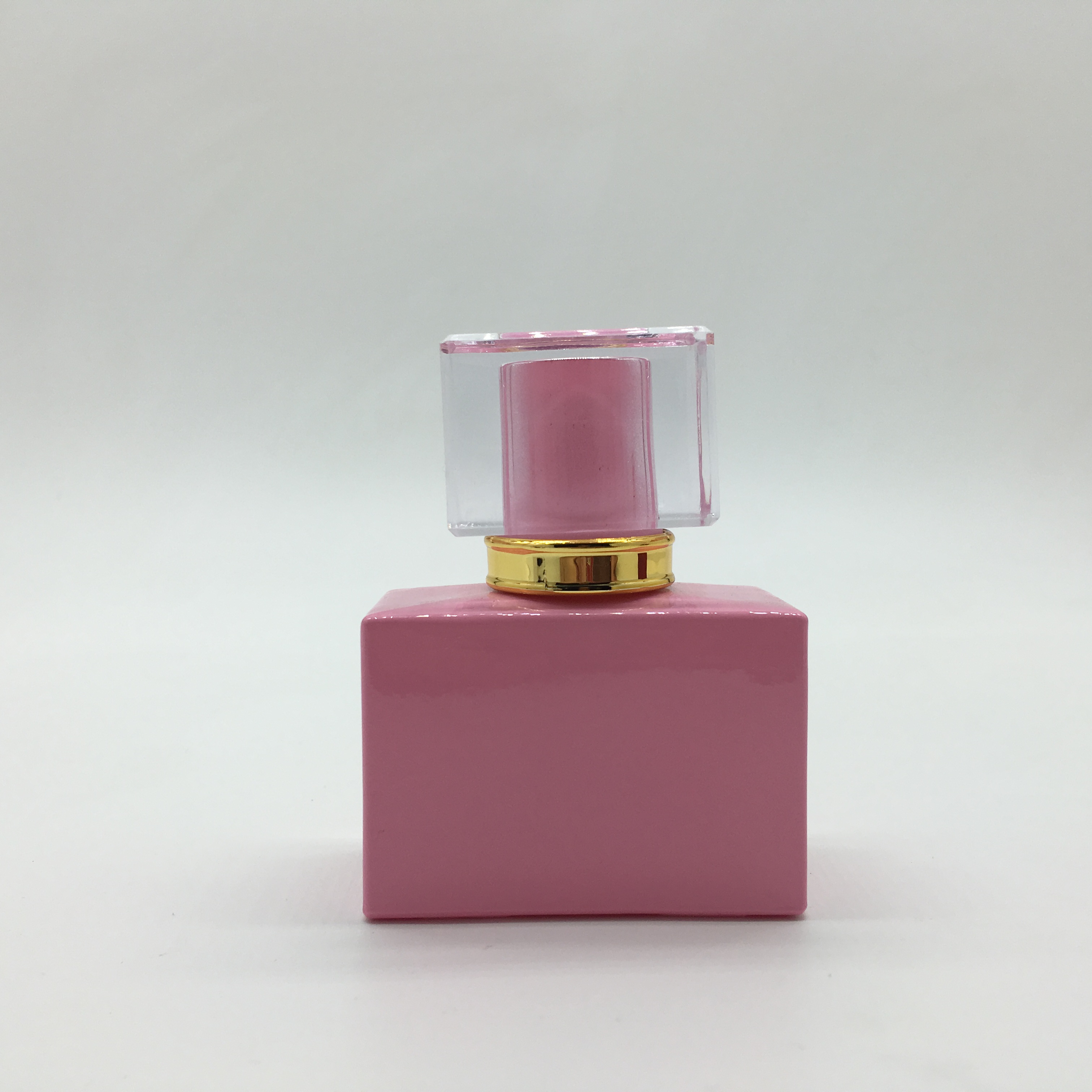 wholesale High end 30ml rectangle shaped black glass perfume bottle