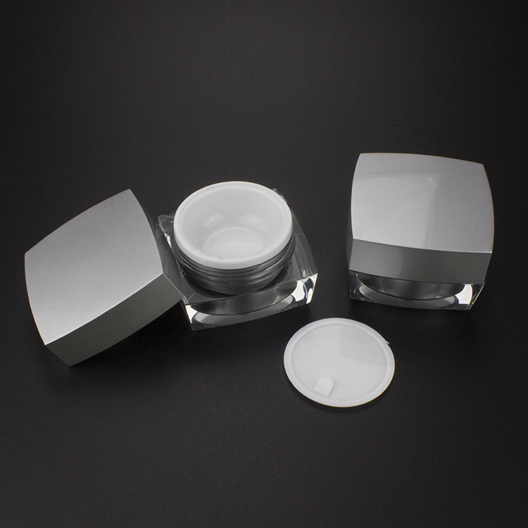 wholesale JA50-15g square custom product packaging , cosmetic plastic container empty ,20g cosmetic plastic containers online