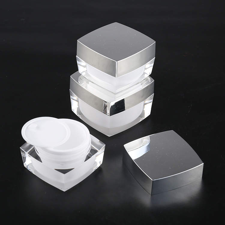 wholesale JA50-15g square custom product packaging, cosmetic plastic container empty,20g cosmetic plastic containers online