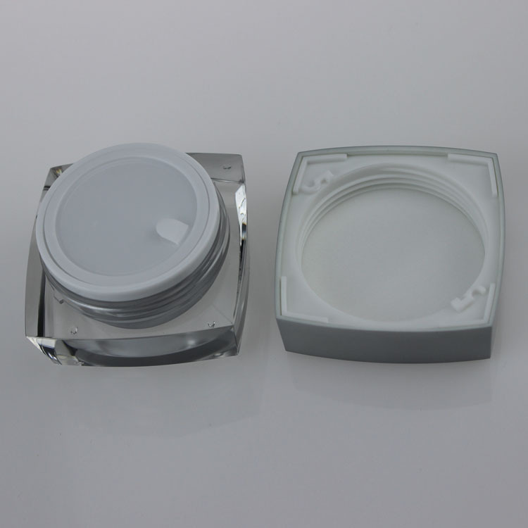 wholesale JA50-15g square custom product packaging, cosmetic plastic container empty,20g cosmetic plastic containers online