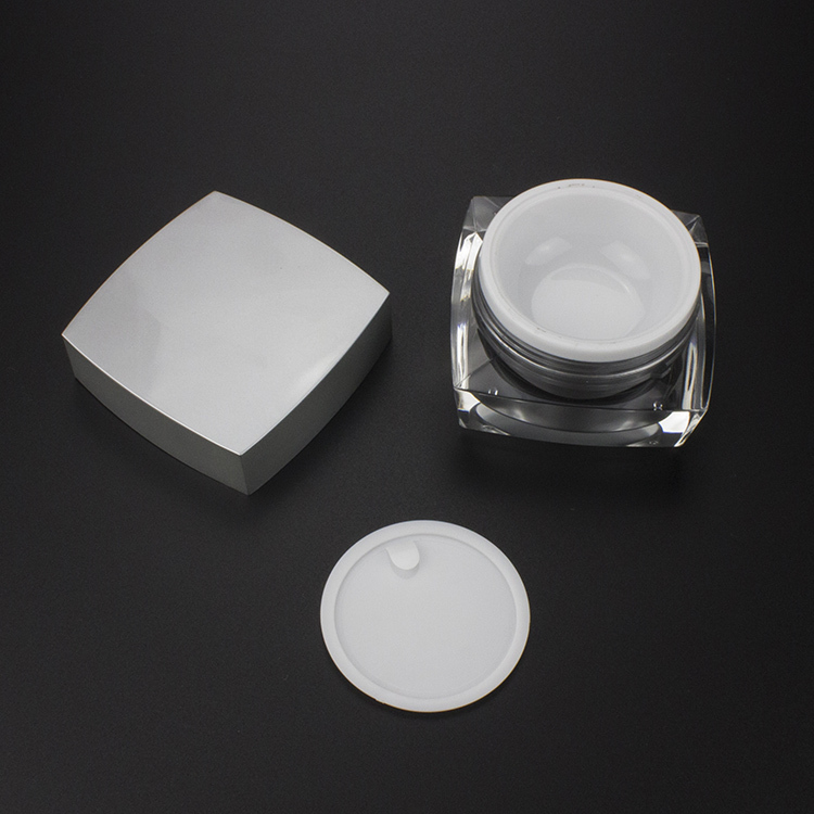 wholesale JA50-15g square custom product packaging, cosmetic plastic container empty,20g cosmetic plastic containers online