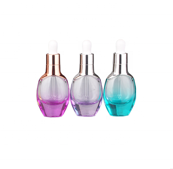 wholesale Newly designed pink 30ml glass dropper bottles