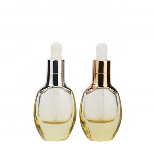 wholesale Newly designed pink 30ml glass dropper bottles