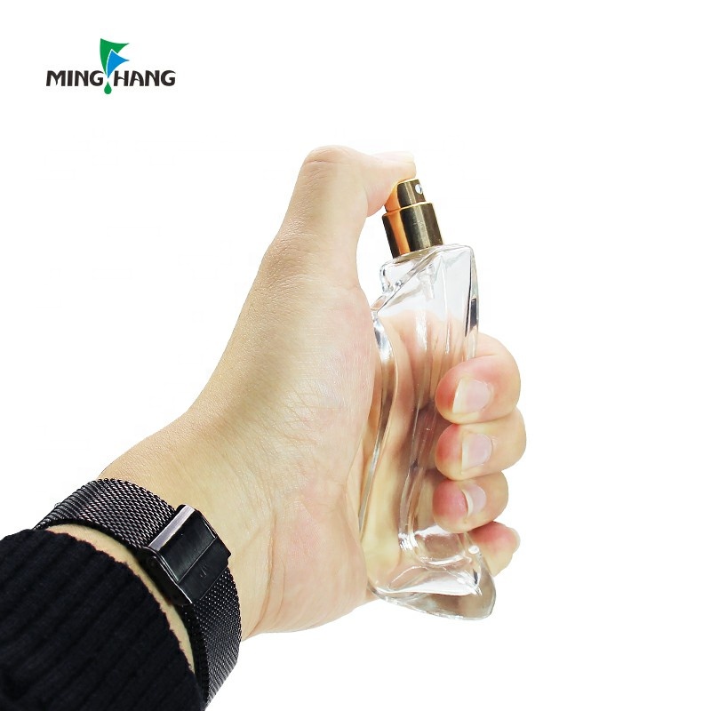 wholesale Shoe shaped bottle cosmetic 30ml clear glass spray perfume High heel bottle