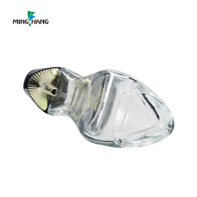 wholesale Shoe shaped bottle cosmetic 30ml clear glass spray perfume High heel bottle