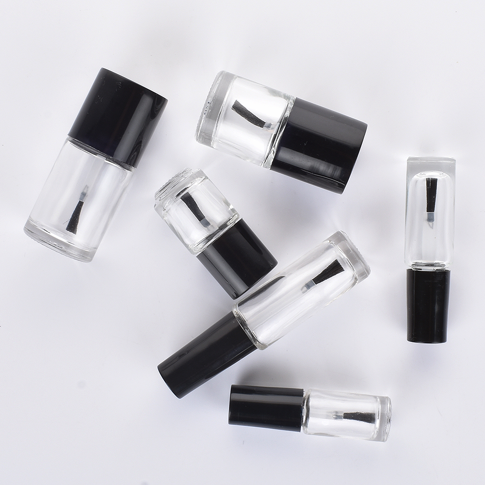 wholesale Various styles 2 3 4 5 7 8 10 15 ml Empty Nail Polish Glass Bottles with Brush Cap