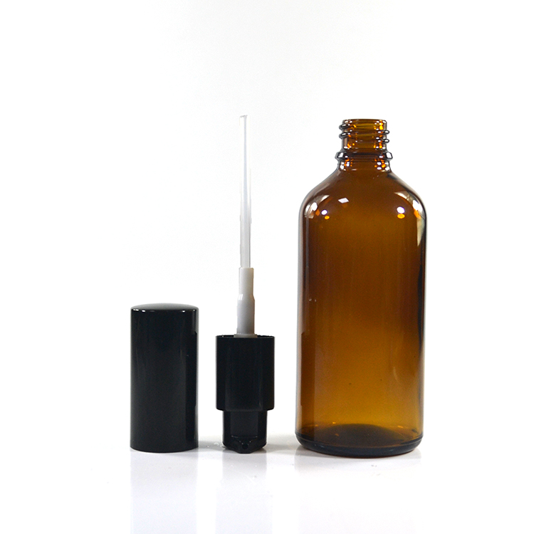 wholesale amber attar 100ml 3oz spray glass bottles with cardboard tube packaging
