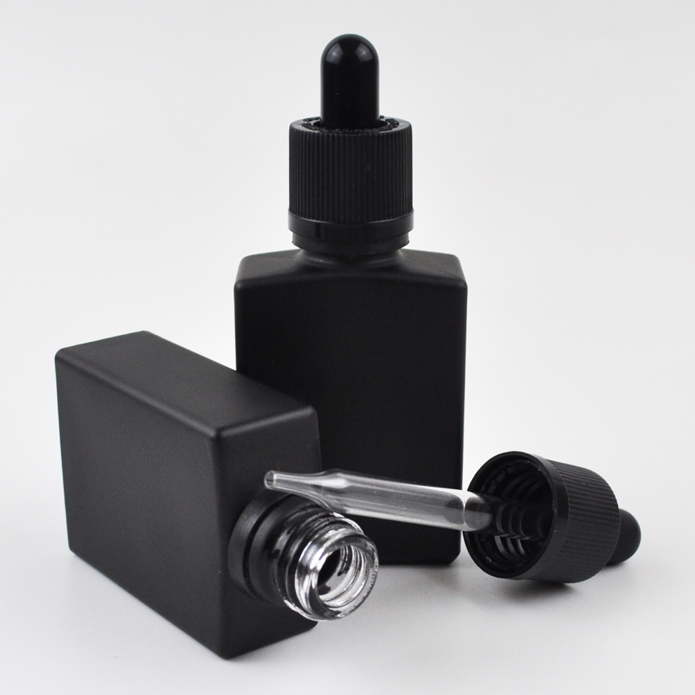 wholesale amber blue green essential oil perfume bottels 100 ml 30ml with dropper child resistant cap