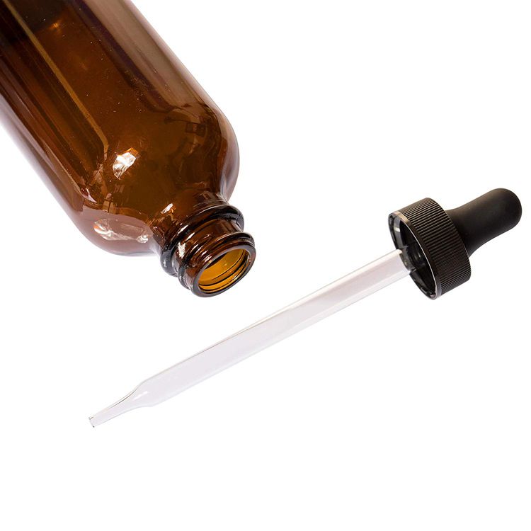 wholesale amber color essential oil 100 ml glass bottles with dropper